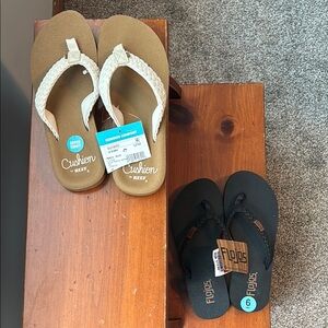 Reef Women's Sandals in Brown and Cream